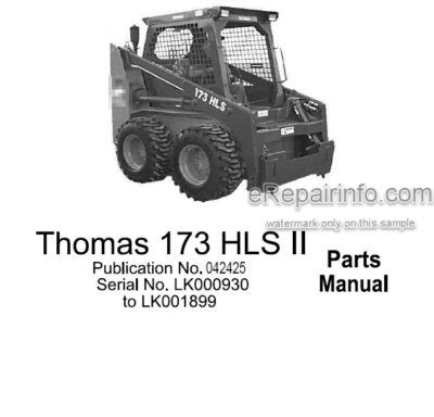 thomas skid steer sale|thomas 173 skid steer parts.